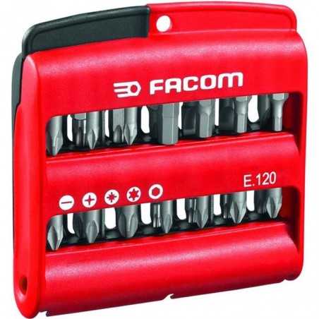 Boîte de 28 embouts - FACOM - E.120PB - série 1 High Perf' (Fente / PH / PZ / 6 pans / Torx)