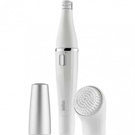 Braun FaceSpa&nbsp;810 Épilateur Électrique Femme Visage et Épilation, Brosse Nettoyante, Pour Épilation et Nettoyage Du Visage