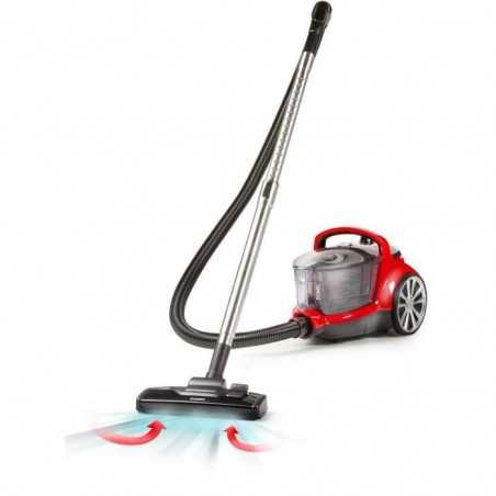 DOMO DO7292S - Aspirateur traineau sans sac - 2L - Puissance d'aspiration réglable - 74dB - Filtre HEPA H12 - Tube inox 90cm