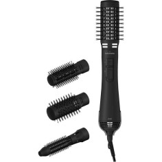 GRUNDIG HS7082 - Brosse Soufflante - 1000 W - 3 accessoires - Revetement céramique - Fonction ionique - Position air froid - Noi