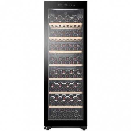Cave a vin de vieillissement - HAIER HWS188GAE - Pose libre - 188 bouteilles - Mono zone - H185 x L59,5 cm - Noir
