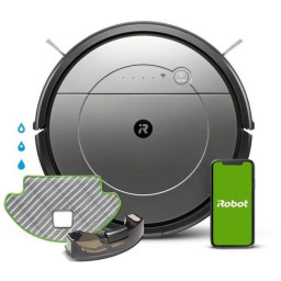 iRobot Roomba Combo R113840 - Aspirateur robot 2 en 1 - Home Base - 3 modes de lavage