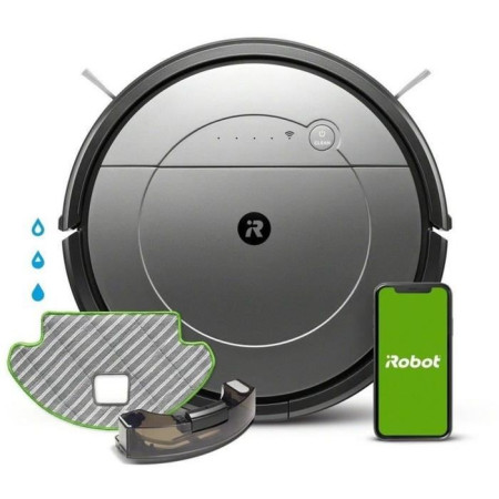 iRobot Roomba Combo R113840 - Aspirateur robot 2 en 1 - Home Base - 3 modes de lavage