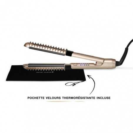 Lisseur - SAINT ALGUE - SAINT ALGUE- Lisseur Boucleur Demeliss XCURLER 2 en 1 - Design Exlusif Anti-Brûlures - 5 Températures