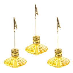 AUTOUR DE MINUIT Set de 3 Porte-noms - H12 x 6 cm - Or