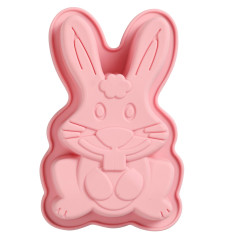 Moule à Gâteau en Silicone Forme de Rainure de Lapin - Antiadhésif Moules à Forme Spécifique de Cuisine Moule en Silicone pour P