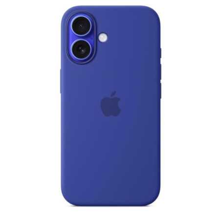 APPLE iPhone&nbsp;16 - Coque en silicone avec MagSafe - Ultramarine